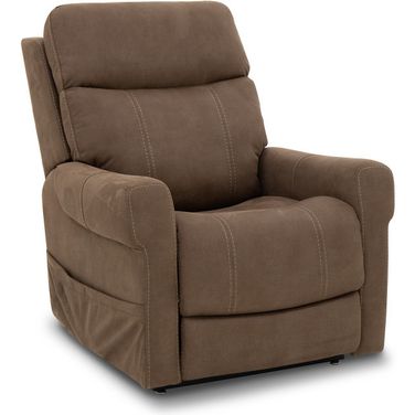 Lloyd Power Lift Recliner with Power Head Rest, Power Lumbar and 3 Zone Heat In Granite