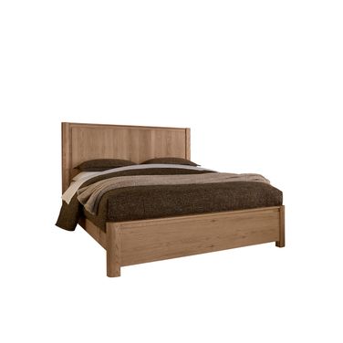 Lodge and Loft Queen Radius Poster Bed In Blond Oak