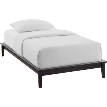 Lodge Cappuccino Twin Wood Platform Bed Frame