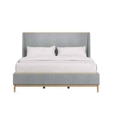 Loft King Upholstered Bed In Natural Maple