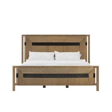Loft King Woven Panel Bed In Natural