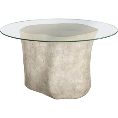 Log Dining Table In Off White