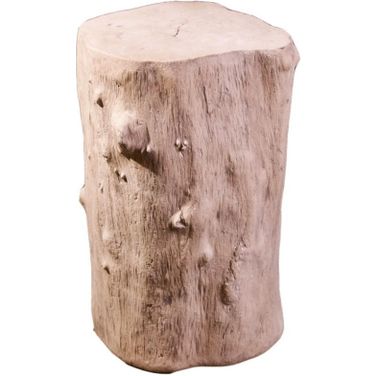 Log Stool In Off White