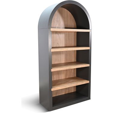 Logan Arched Bookcase In Black