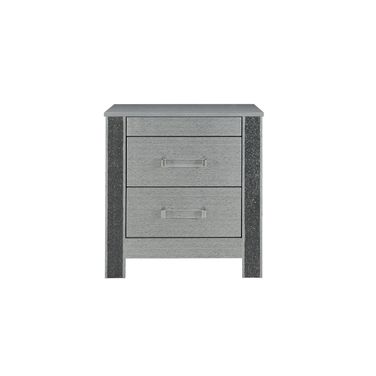 Logan Nightstand In Silver