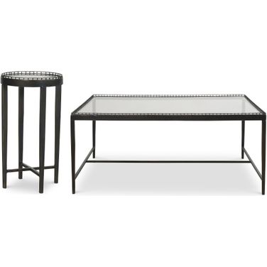 Logan Occasional Table Set In Bronze