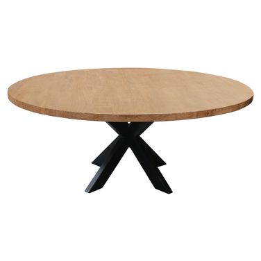 Redondo Round 72 Inch Dining Table In Natural