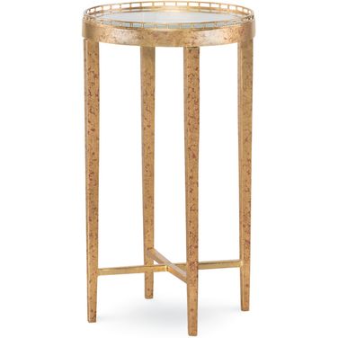 Logan Round Drink Table In Gold