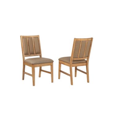 Logan's Edge High Back Side Chair In Natural - Set of 2