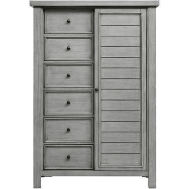 Logandale Wardrobe Chest In Gray