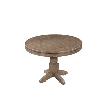 Logans Point Counter Height Round Game Table Complete In Gray
