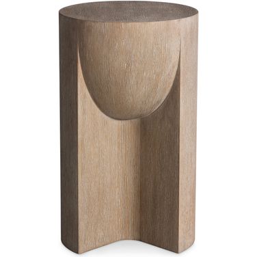 Loggia 14 Inch Round Side Table In Brown