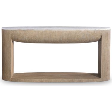 Loggia Oval Console Table In Brown