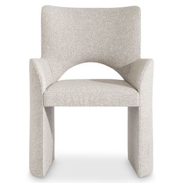 Loggia Shelter Back Arm Chair In Beige