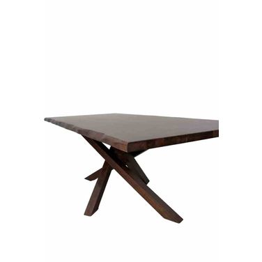 Logstor Dining Table In Rich Walnut