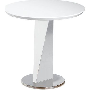 Lola White High Gloss End Table