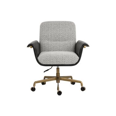 Lomax Office Chair In Helios Check Black and Bravo Black