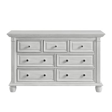 London Lane 7 Drawer Dresser In Vintage White