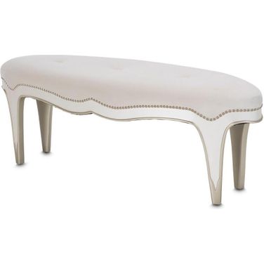 London Place Bed Bench In Creamy Pearl