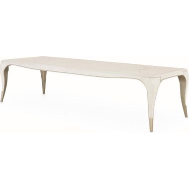 London Place Rectangular Dining Table In Creamy Pearl