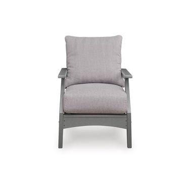 Lone View Bay Outdoor Lounge Chair with Cushion In Gray