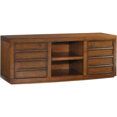 Longboat Key Plantation Bay 60 Inch Media Console In Sienna