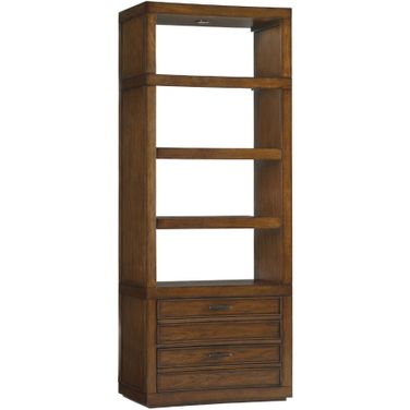 Longboat Key Crystal Sands Bookcase In Sienna