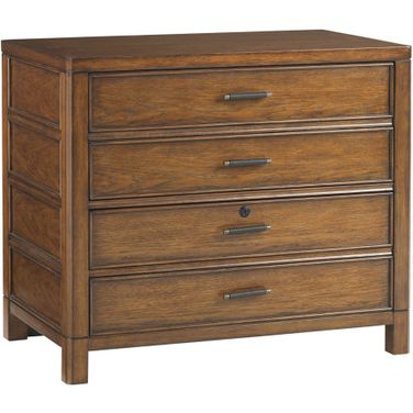 Longboat Key Bay Shore File Chest In Sienna