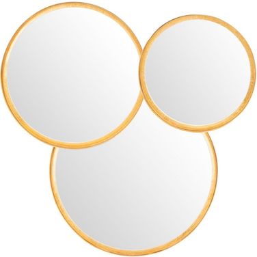 Loni Mirror In Gold Natural
