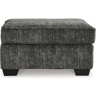 Lonoke Ottoman In Gunmetal