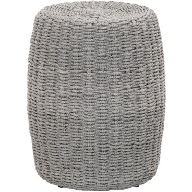 Woven Loom Accent Table In Platinum