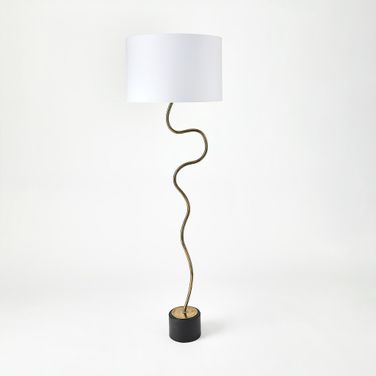 Loop Floor Lamp In Brass