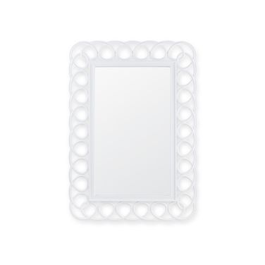 Loop Mirror In Ghost White