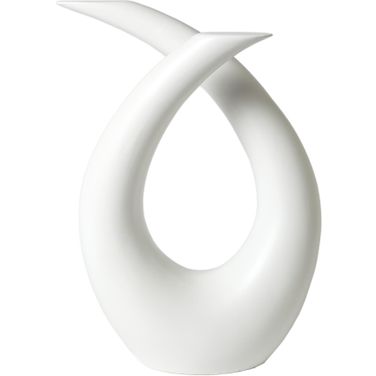 Loop Sculpture In Matte White