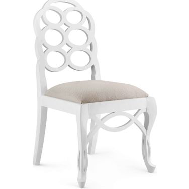 Loop Side Chair Set of 2 In Eggshell White