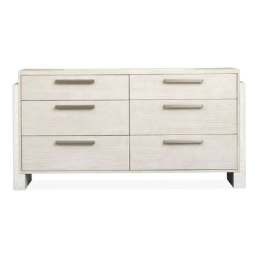 Lorelei Double Drawer Dresser In Misty Cloud