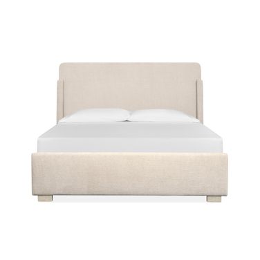 Lorelei King Upholstered Sleigh Bed In Misty Cloud