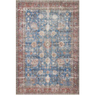 Loren Blue/Brick 8'4" x 11'6" Rug