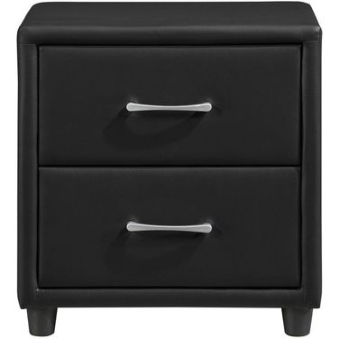 Lorenzi Black Nightstand