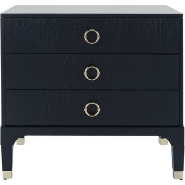 Lorna 3 Drawer Contemporary Night Stand FOX6232B