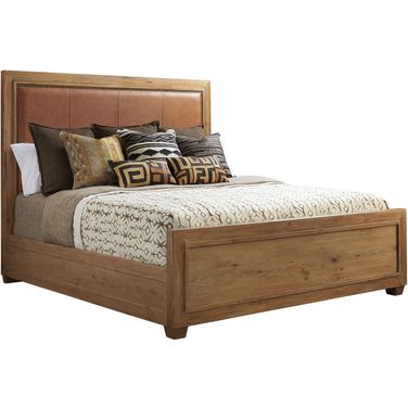 Los Altos Antilles California King Upholstered Panel Bed In Newcastle