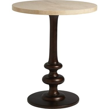 Los Altos Marshall Stone Top Round End Table In Newcastle