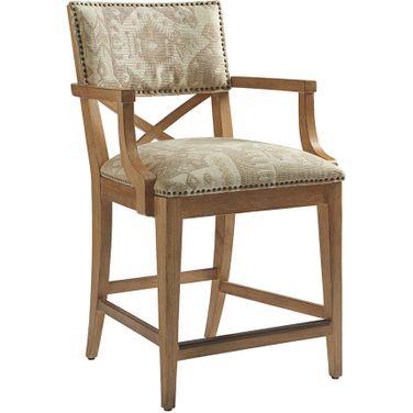 Los Altos Sutherland Upholstered Counter Stool In Newcastle