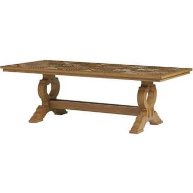 Los Altos Valley View Rectangular Dining Table In Light Brown