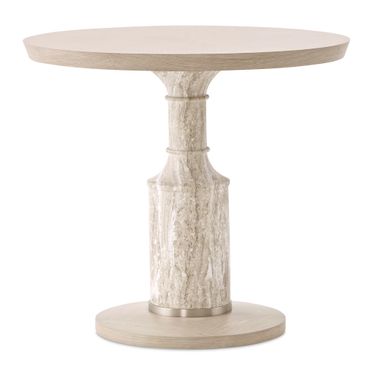 Lotus Bay 40 Inch Round Gathering Table In Sand