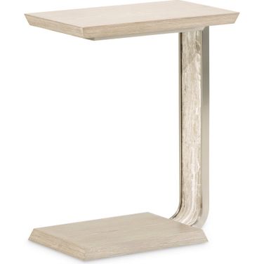 Lotus Bay C-Shaped Accent Table In Sand