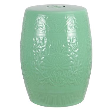 Lotus Light Green Garden Stool