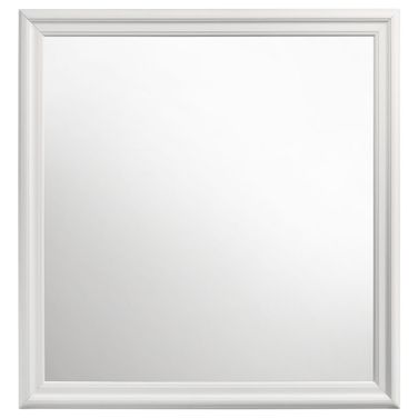 Louis Philippe Dresser Mirror In White