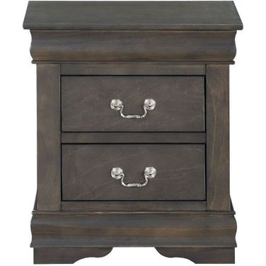 Louis Philippe Nightstand (Dark Gray)