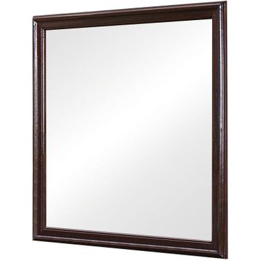 Louis Philippe Square Dresser Mirror Cappuccino